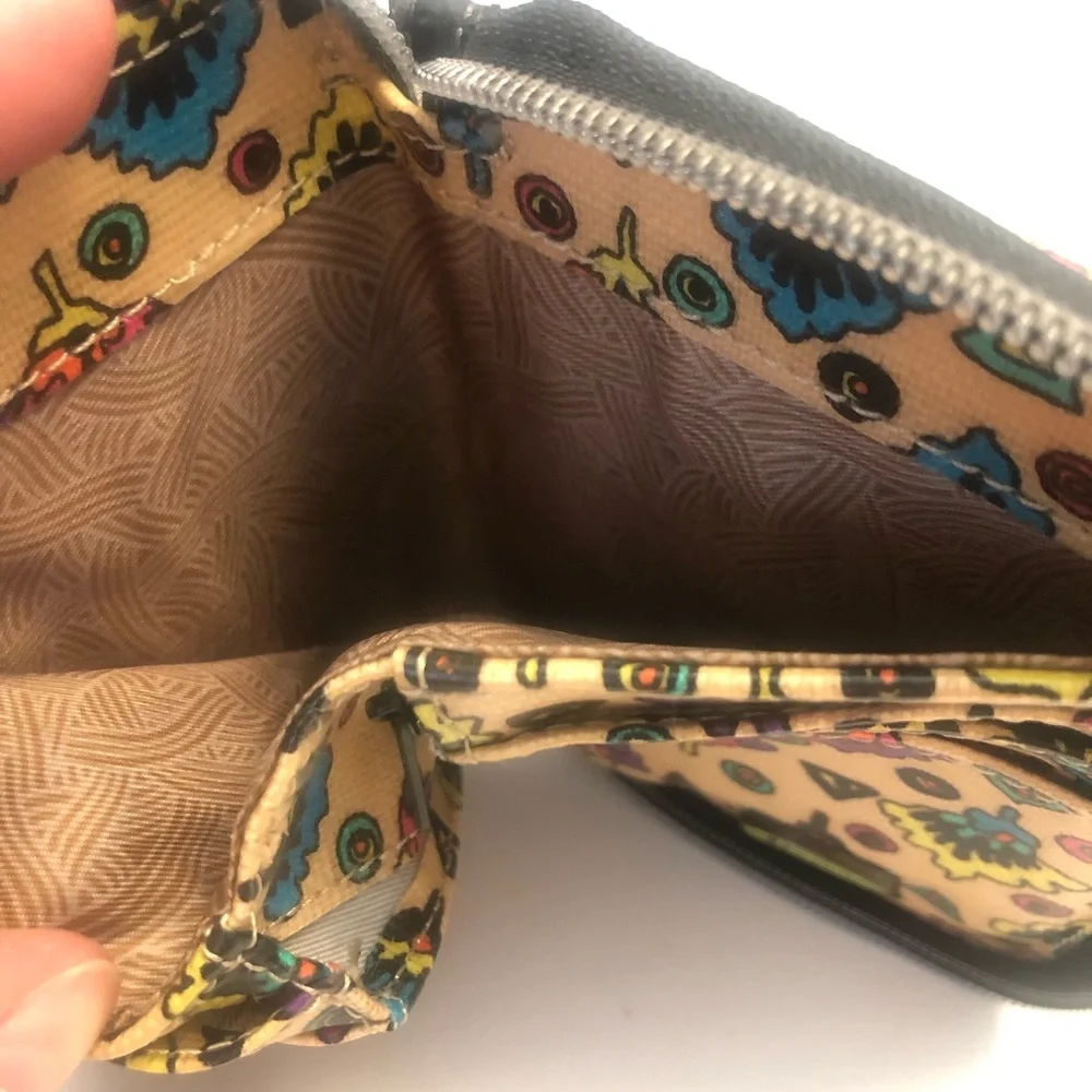 Sakroots coated canvas wristlet